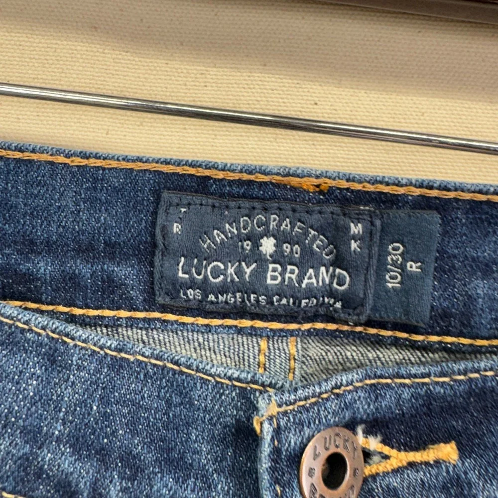 Lucky Brand Sweet N Straight Jeans 10/30‎ Dark Wash Classic Denim Boho Casual